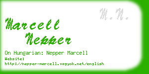 marcell nepper business card